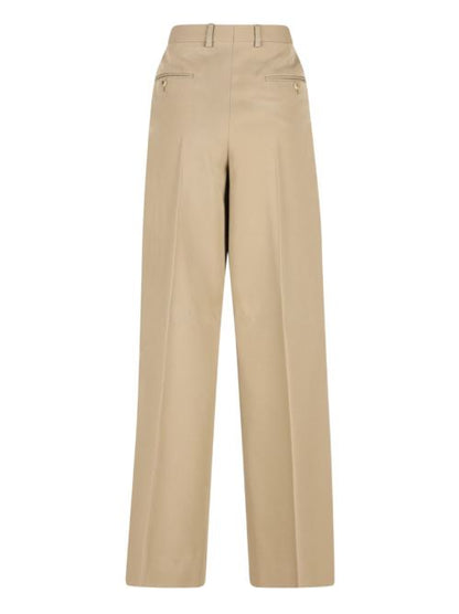 WOOL AND COTTON TROUSERS
