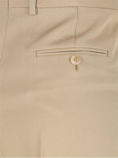 WOOL AND COTTON TROUSERS