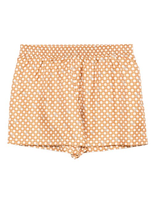 PRITNED SILK SHORTS