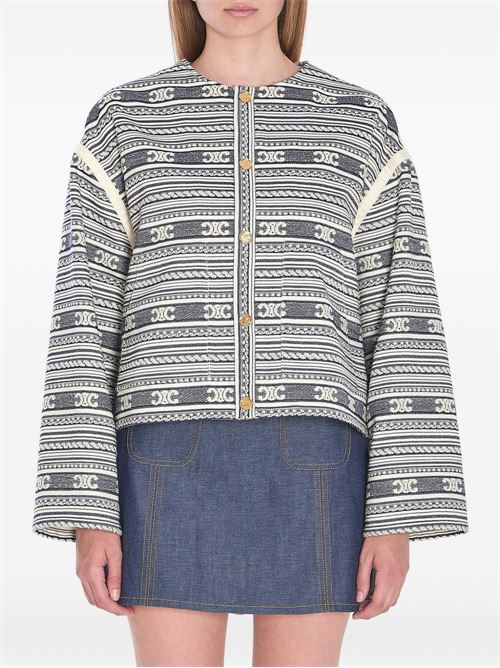 COTTON AND WOOL BLEND JACKET