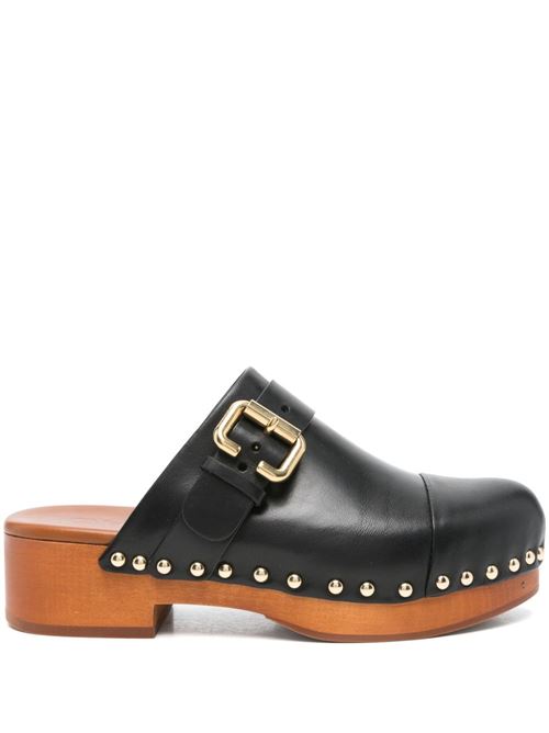 JEANNETTE LEATHER CLOGS