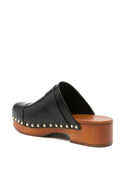 JEANNETTE LEATHER CLOGS
