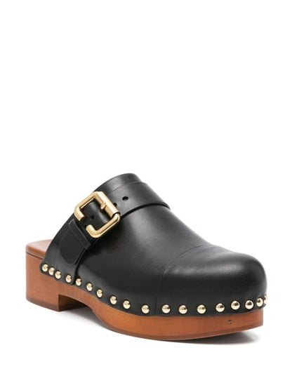 JEANNETTE LEATHER CLOGS