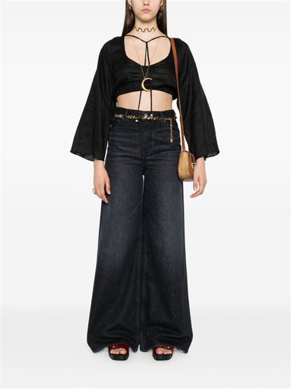 WIDE-LEG DENIM JEANS
