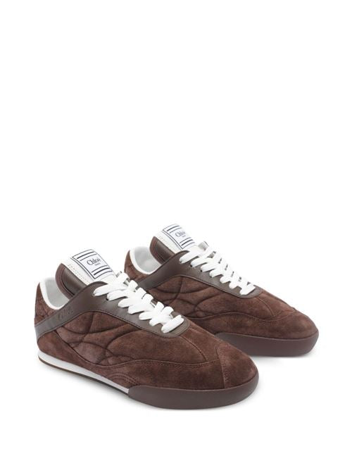 CHLOÈ KICK SUEDE LEATHER SNEAKERS