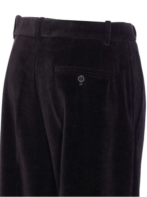 COTTON WIDE-LEG TROUSERS