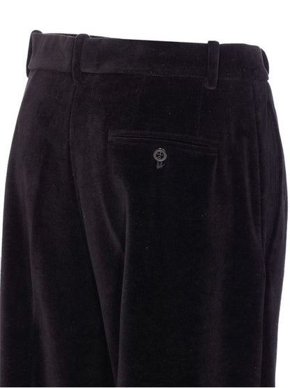 COTTON WIDE-LEG TROUSERS