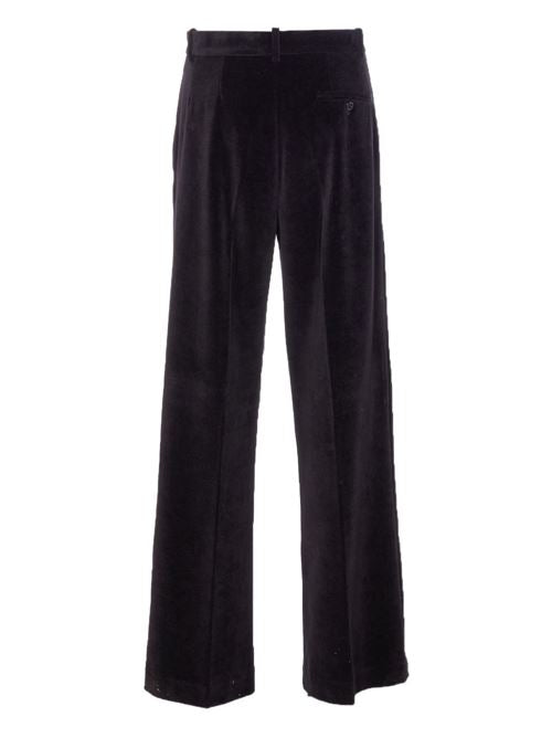 COTTON WIDE-LEG TROUSERS