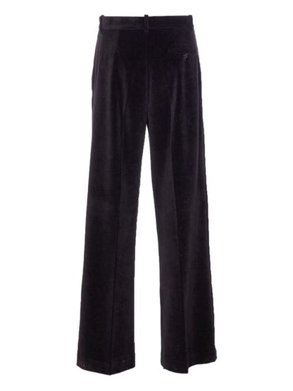 COTTON WIDE-LEG TROUSERS