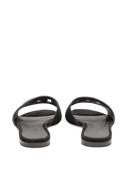 DG LOGO LEATHER SANDALS