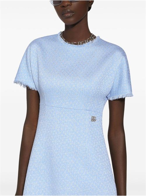 RACHEL TWEED DRESS WITH DG LOGO