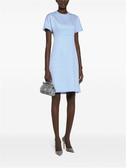RACHEL TWEED DRESS WITH DG LOGO