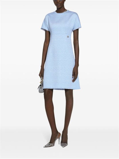 RACHEL TWEED DRESS WITH DG LOGO