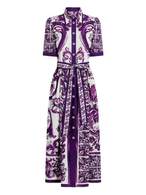 MAIOLICA PRINT COTTON SHIRTDRESS