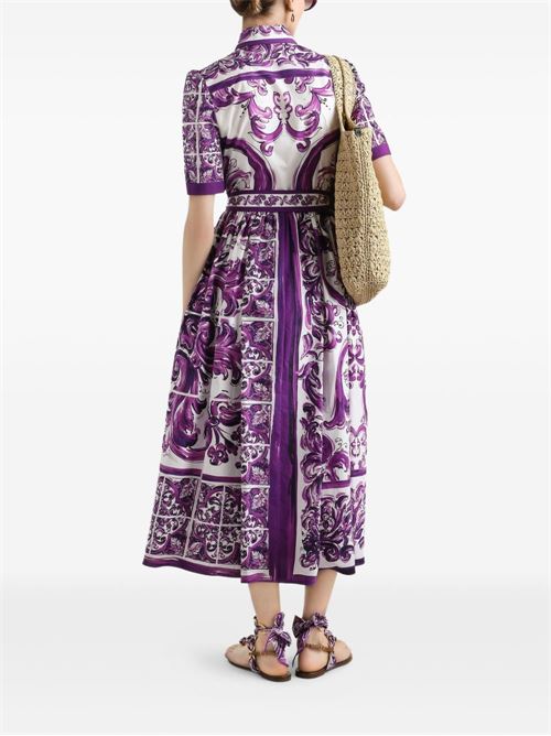 MAIOLICA PRINT COTTON SHIRTDRESS