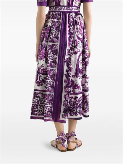 MAIOLICA PRINT COTTON SHIRTDRESS
