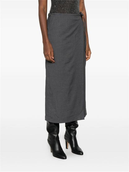 MIDI WRAP SKIRT