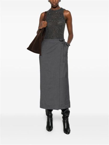 MIDI WRAP SKIRT