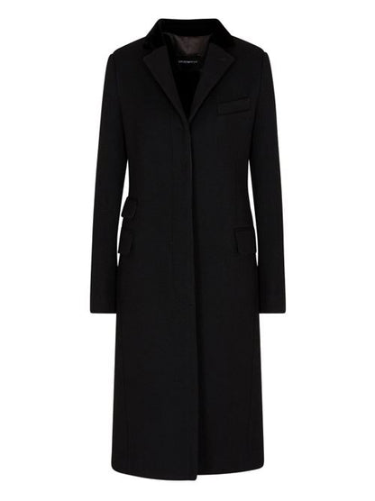WOOL SINGLE-BREASTED COAT