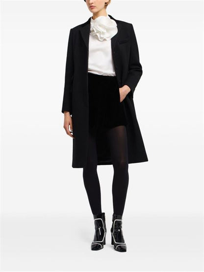 WOOL SINGLE-BREASTED COAT