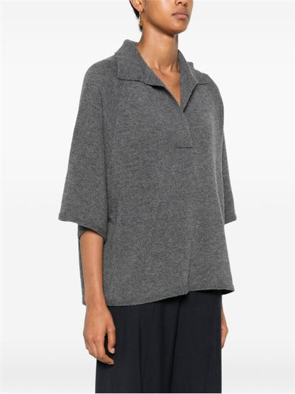 WOOL OVERSIZED POLO SHIRT