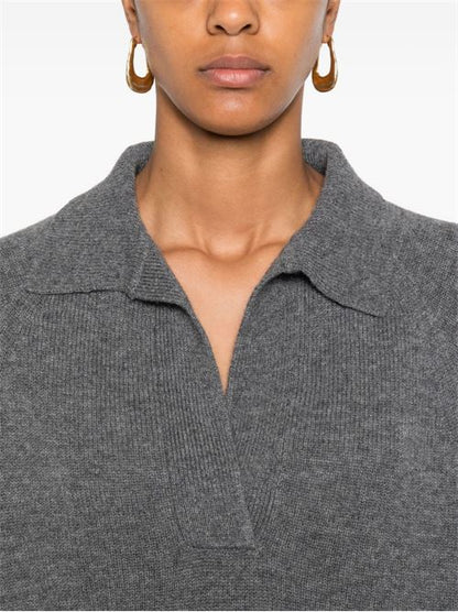 WOOL OVERSIZED POLO SHIRT