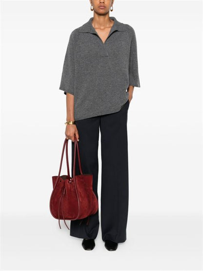 WOOL OVERSIZED POLO SHIRT