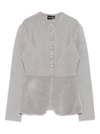 BUTTONED CREWNECK JACKET