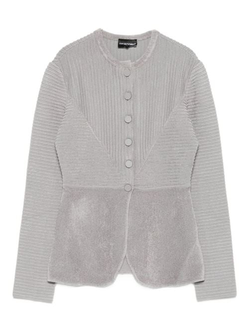 BUTTONED CREWNECK JACKET