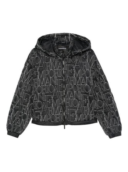ALLOVER LOGO NYLON BLOUSON JACKET