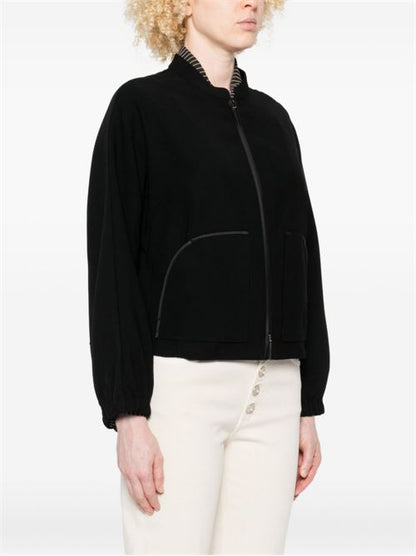 ZIPPED BLOUSON JACKET