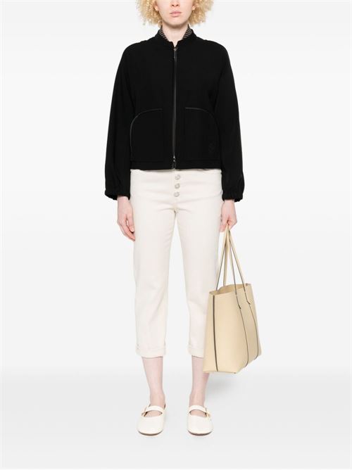 ZIPPED BLOUSON JACKET