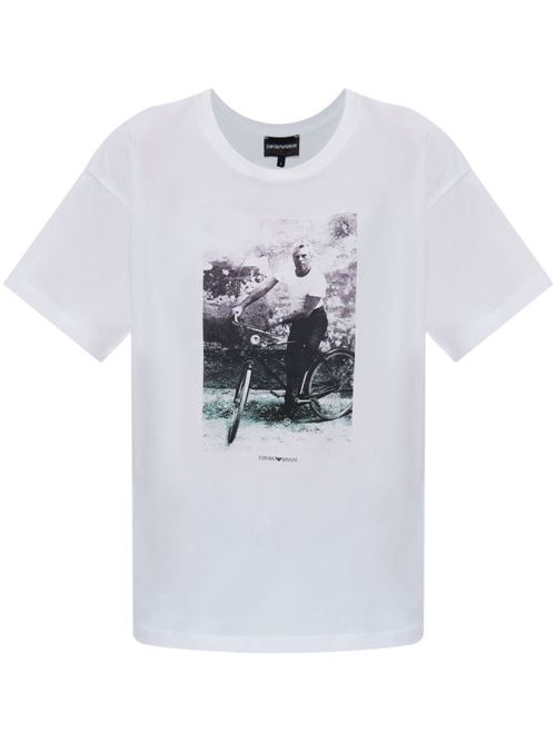 T-SHIRT WITH GIORGIO ARMANI PRINT