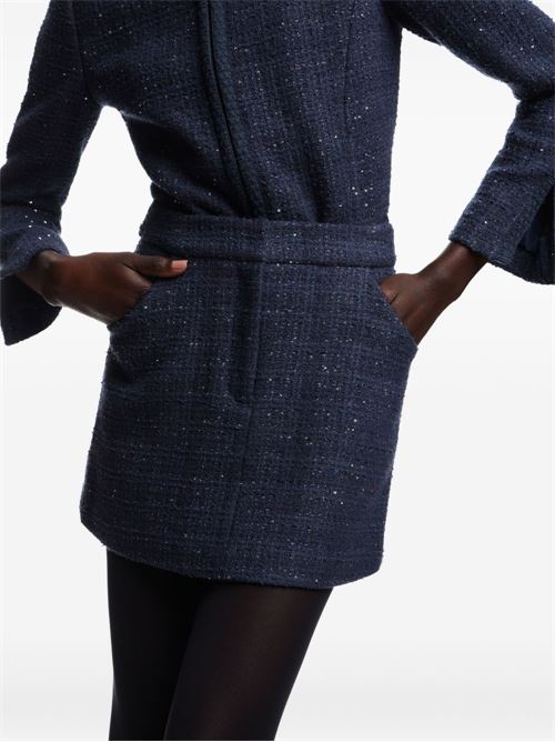 WOOL BLEND MINI SKIRT