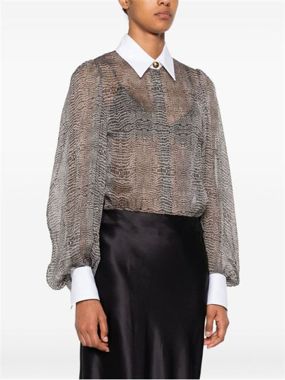 SILK SHIRT BODYSUIT