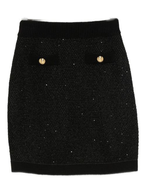 WOOL KNITTED SKIRT