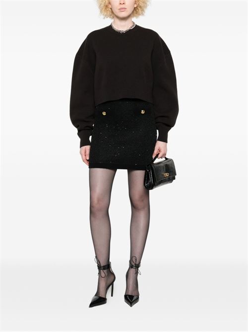 WOOL KNITTED SKIRT