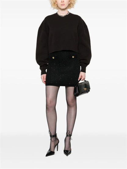 WOOL KNITTED SKIRT