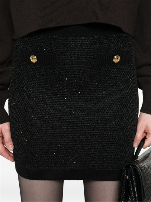 WOOL KNITTED SKIRT