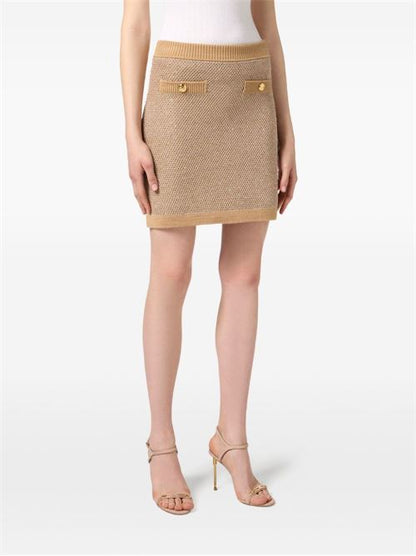 WOOL KNITTED SKIRT