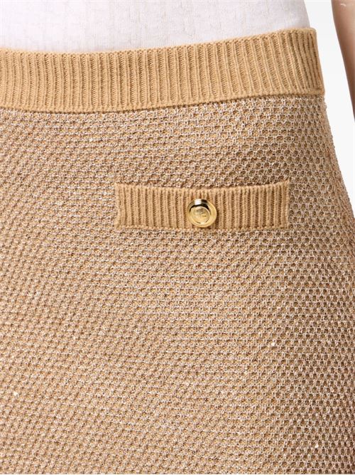 WOOL KNITTED SKIRT