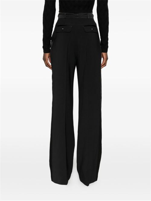 FLARED-LEG TROUSERS