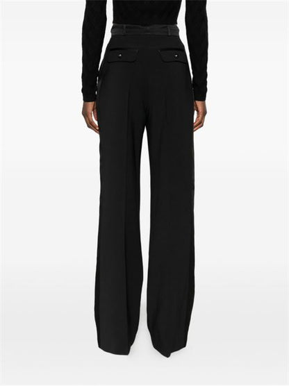 FLARED-LEG TROUSERS
