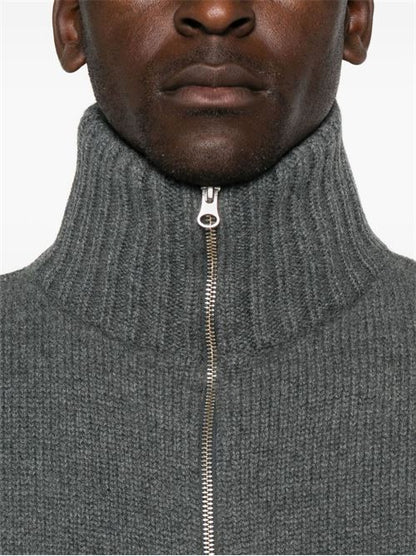 CASHMERE ZIPPED CARDIGAN