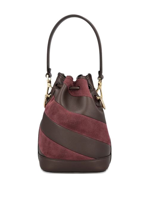 MON TRESOR MINI LEATHER BUCKET BAG