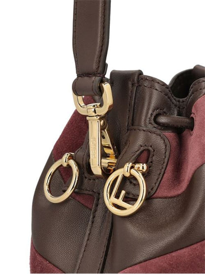 MON TRESOR MINI LEATHER BUCKET BAG