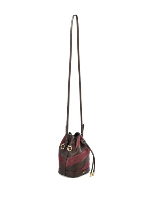 MON TRESOR MINI LEATHER BUCKET BAG