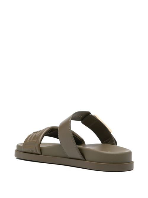 FENDI FEEL LEATHER SANDALS
