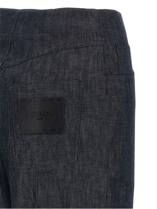 COTTON WIDE-LEG TROUSERS