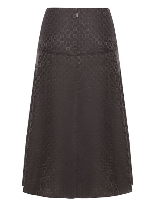 FF JACQUARD SILK SKIRT
